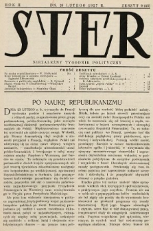 Ster : niezależny tygodnik polityczny. 1927, nr 9
