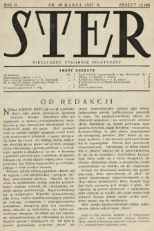 Ster : niezależny tygodnik polityczny. 1927, nr 12