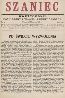 Szaniec : dwutygodnik poświęcony sprawom obrony Państwa. 1927, nr 10