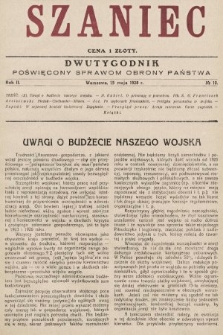 Szaniec : dwutygodnik poświęcony sprawom obrony Państwa. 1928, nr 10
