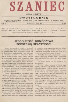 Szaniec : dwutygodnik poświęcony sprawom obrony Państwa. 1928, nr 13
