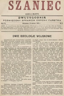 Szaniec : dwutygodnik poświęcony sprawom obrony Państwa. 1929, nr 5