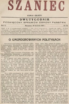 Szaniec : dwutygodnik poświęcony sprawom obrony Państwa. 1929, nr 7-8