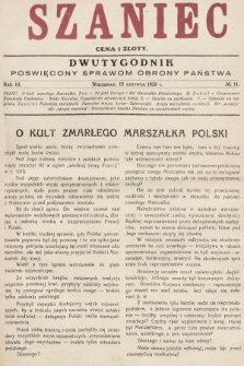 Szaniec : dwutygodnik poświęcony sprawom obrony Państwa. 1929, nr 11