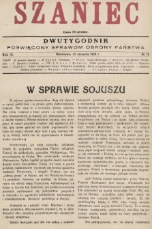 Szaniec : dwutygodnik poświęcony sprawom obrony Państwa. 1929, nr 15
