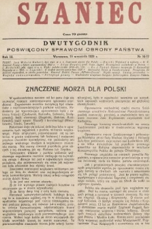 Szaniec : dwutygodnik poświęcony sprawom obrony Państwa. 1929, nr 16-17