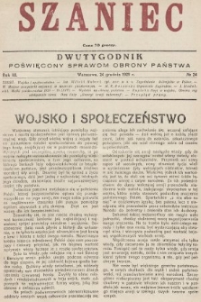 Szaniec : dwutygodnik poświęcony sprawom obrony Państwa. 1929, nr 24