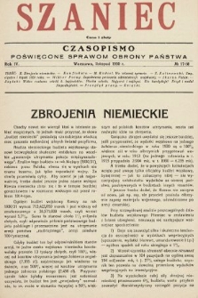 Szaniec : czasopismo poświęcone sprawom obrony Państwa. 1930, nr 17-18 (drugi nakład po konfiskacie)