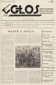 Głos : dwutygodnik radykalno-narodowy. 1934, nr 5