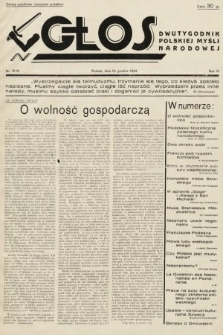 Głos : dwutygodnik polskiej myśli narodowej. 1934, nr 18-19