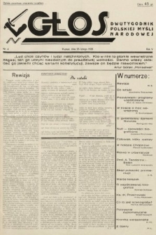 Głos : dwutygodnik polskiej myśli narodowej. 1935, nr 4