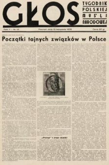 Głos : tygodnik polskiej myśli narodowej. 1935, nr 14