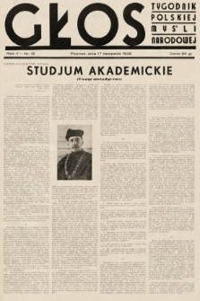 Głos : tygodnik polskiej myśli narodowej. 1935, nr 15