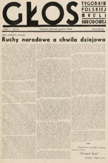 Głos : tygodnik polskiej myśli narodowej. 1935, nr 21