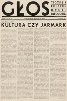 Głos : tygodnik polskiej myśli narodowej. 1936, nr 2