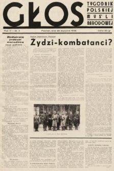 Głos : tygodnik polskiej myśli narodowej. 1936, nr 3