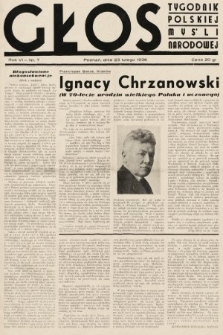 Głos : tygodnik polskiej myśli narodowej. 1936, nr 7