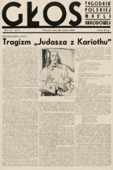 Głos : tygodnik polskiej myśli narodowej. 1936, nr 11
