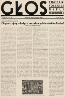 Głos : tygodnik polskiej myśli narodowej. 1936, nr 15