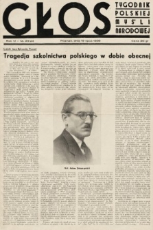 Głos : tygodnik polskiej myśli narodowej. 1936, nr 22/23
