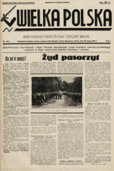 Wielka Polska : radykalno-narodowy organ walki. 1934, nr 13a (po konfiskacie)