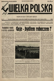 Wielka Polska : narodowy organ walki. 1934, nr 17
