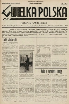 Wielka Polska : narodowy organ walki. 1934, nr 038a
