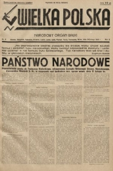 Wielka Polska : narodowy organ walki. 1935, nr 8