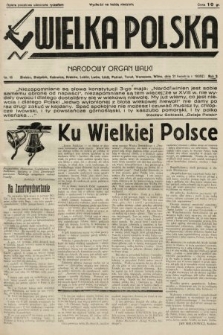 Wielka Polska : narodowy organ walki. 1935, nr 16