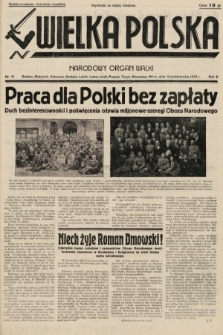 Wielka Polska : narodowy organ walki. 1935, nr 41