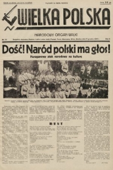 Wielka Polska : narodowy organ walki. 1935, nr 50