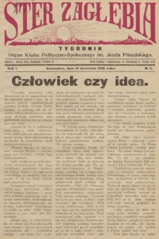 Ster Zagłębia : organ Klubu Polityczno-Społecznego im. J. Piłsudskiego. 1926, nr 11