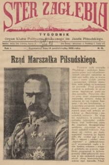 Ster Zagłębia : organ Klubu Polityczno-Społecznego im. J. Piłsudskiego. 1926, nr 15