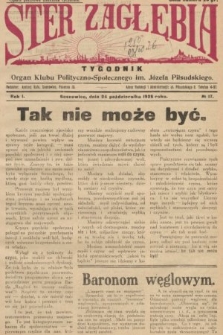 Ster Zagłębia : organ Klubu Polityczno-Społecznego im. J. Piłsudskiego. 1926, nr 17