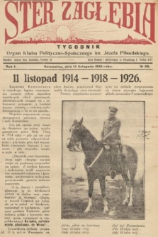 Ster Zagłębia : organ Klubu Polityczno-Społecznego im. J. Piłsudskiego. 1926, nr 20