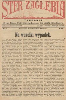 Ster Zagłębia : organ Klubu Polityczno-Społecznego im. J. Piłsudskiego. 1926, nr 25