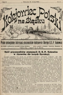 Kolejowiec Polski na Śląsku : pismo poświęcone interesom pracowników kolejowych okręgu D. K. P. Katowice. 1928, nr 2