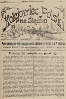Kolejowiec Polski na Śląsku : pismo poświęcone interesom pracowników kolejowych okręgu D. K. P. Katowice. 1928, nr 5