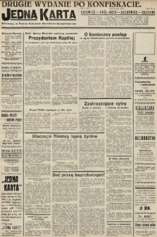 Jedna Karta : pierwszy w Polsce dziennik Narodowo-Socjalistyczny. 1933, nr 5 (drugie wydanie po konfiskacie)