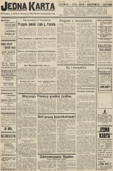 Jedna Karta : pierwszy w Polsce dziennik Narodowo-Socjalistyczny. 1933, nr 6