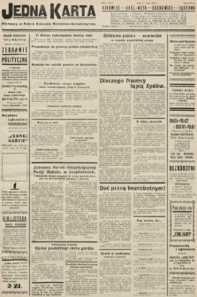 Jedna Karta : pierwszy w Polsce dziennik Narodowo-Socjalistyczny. 1933, nr 7