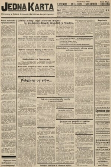 Jedna Karta : pierwszy w Polsce dziennik Narodowo-Socjalistyczny. 1933, nr 14