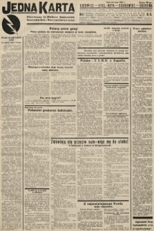 Jedna Karta : pierwszy w Polsce dziennik Narodowo-Socjalistyczny. 1933, nr 15