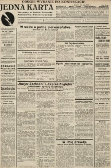 Jedna Karta : pierwszy w Polsce dziennik Narodowo-Socjalistyczny. 1933, nr 16 (drugie wydanie po konfiskacie)