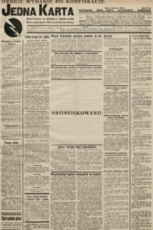 Jedna Karta : pierwszy w Polsce dziennik Narodowo-Socjalistyczny. 1933, nr 20 (drugie wydanie po konfiskacie)