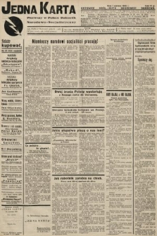 Jedna Karta : pierwszy w Polsce dziennik Narodowo-Socjalistyczny. 1933, nr 23
