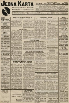 Jedna Karta : pierwszy w Polsce dziennik Narodowo-Socjalistyczny. 1933, nr 25