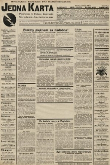 Jedna Karta : pierwszy w Polsce dziennik Narodowo-Socjalistyczny. 1933, nr 29 (drugie wydanie po konfiskacie)