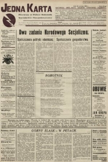 Jedna Karta : pierwszy w Polsce dziennik Narodowo-Socjalistyczny. 1933, nr 36