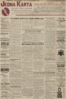 Jedna Karta : pierwszy w Polsce dziennik Narodowo-Socjalistyczny. 1933, nr 40
